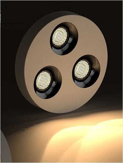 LED Surface Mount Spotlight 3 Heads Round XiXiXO Lighting